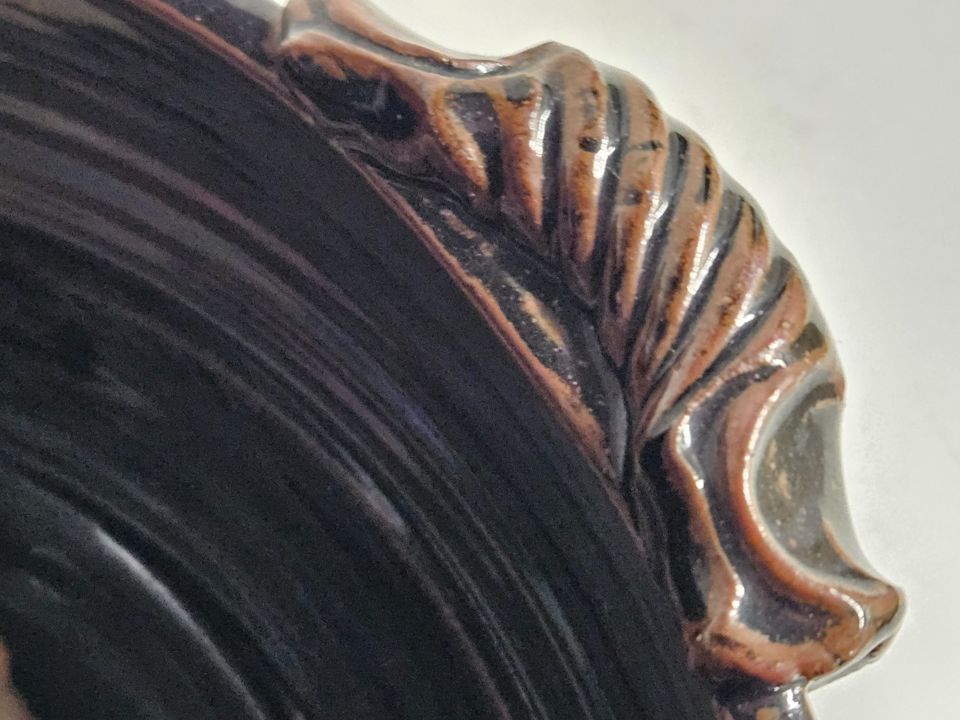 うのにもお得な情報満載！ with Bowl Pottery Art Handmade JF63. Handles 5 ends bidding 工芸品