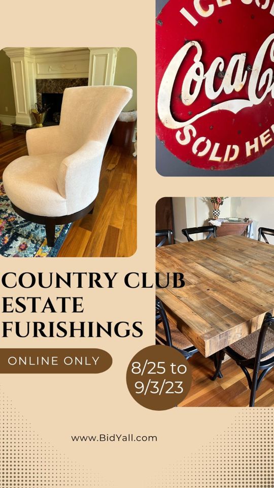 Country Club Estate Moving Sale
