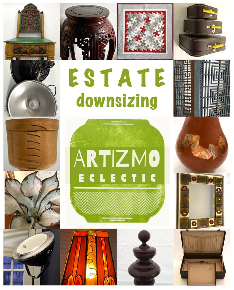 Art Glass, Lamps, Pottery, Furniture & Decor Downsizing 
