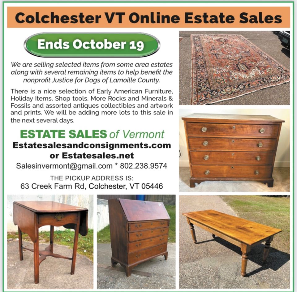 Online Estate Sale Colchester, VT