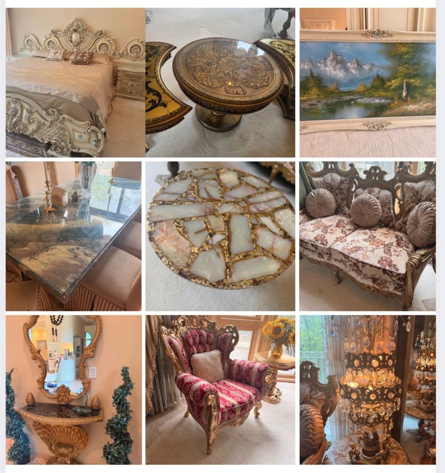 Online West Bloomfield Estate Sale – Vintage Italian Baroque & French Inspired Décor