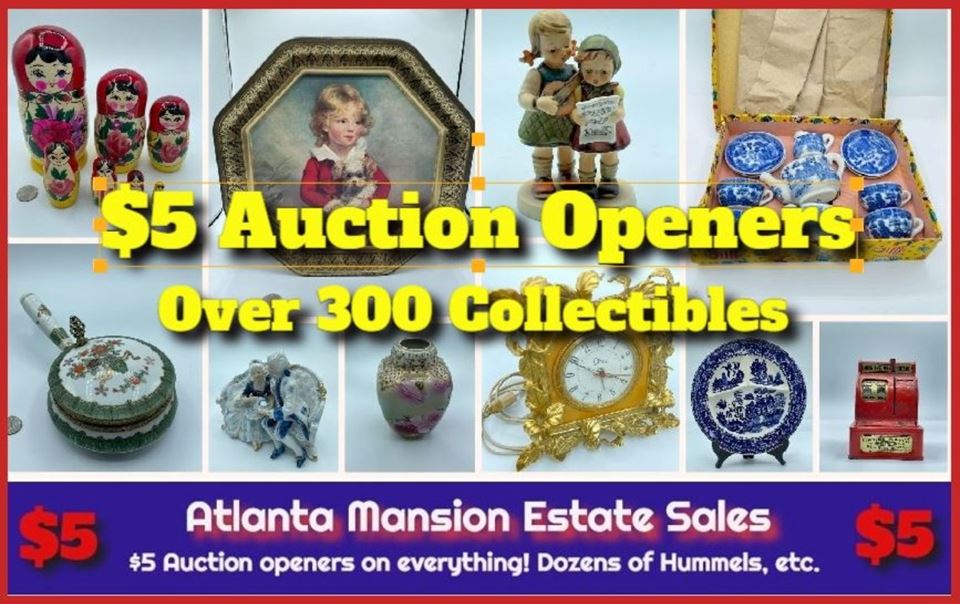 "WOW" COLLECTIBLES  AUCTION - $5 TO OPEN  - INCLUDES OVER 40 HUMMELS - No Buyers Premium!