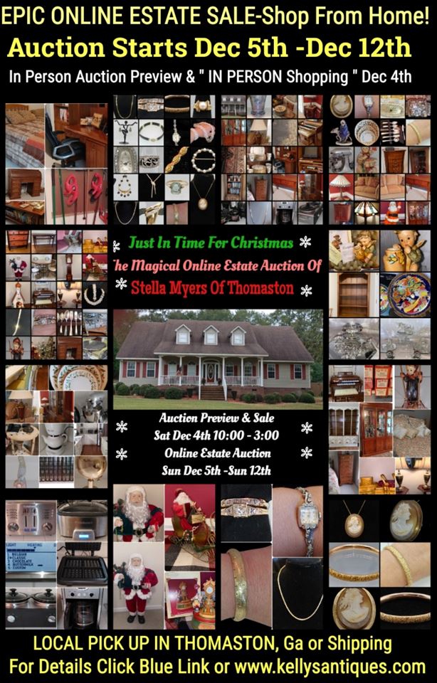 Huge Home Upscale Online Estate Auction Of Stella Myers-Hummels, Antiques, Fine Jewelry & More!