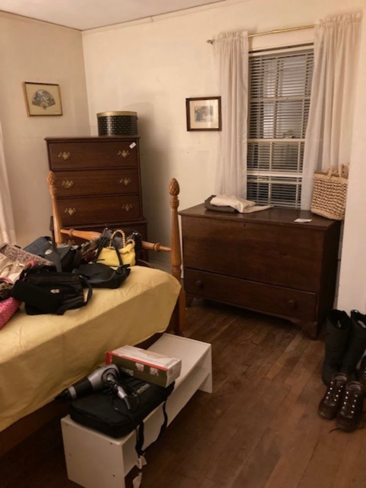 NEW CANAAN Estate Antiques early Pine Blanket Chest Vuitton Prada Posters Coins