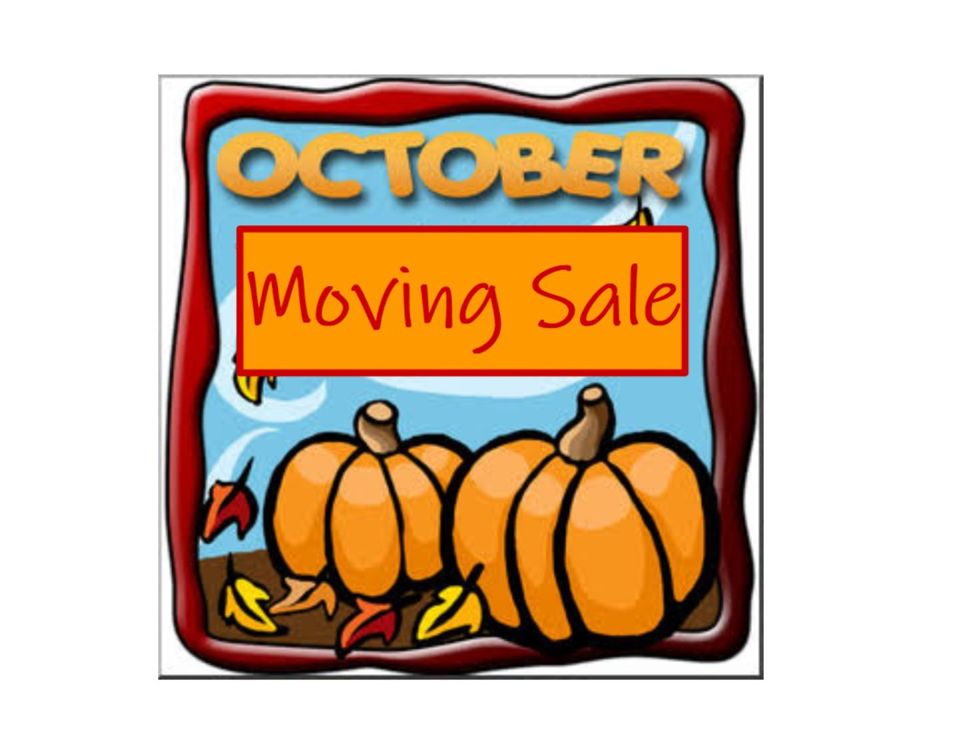 October Online Moving Sale