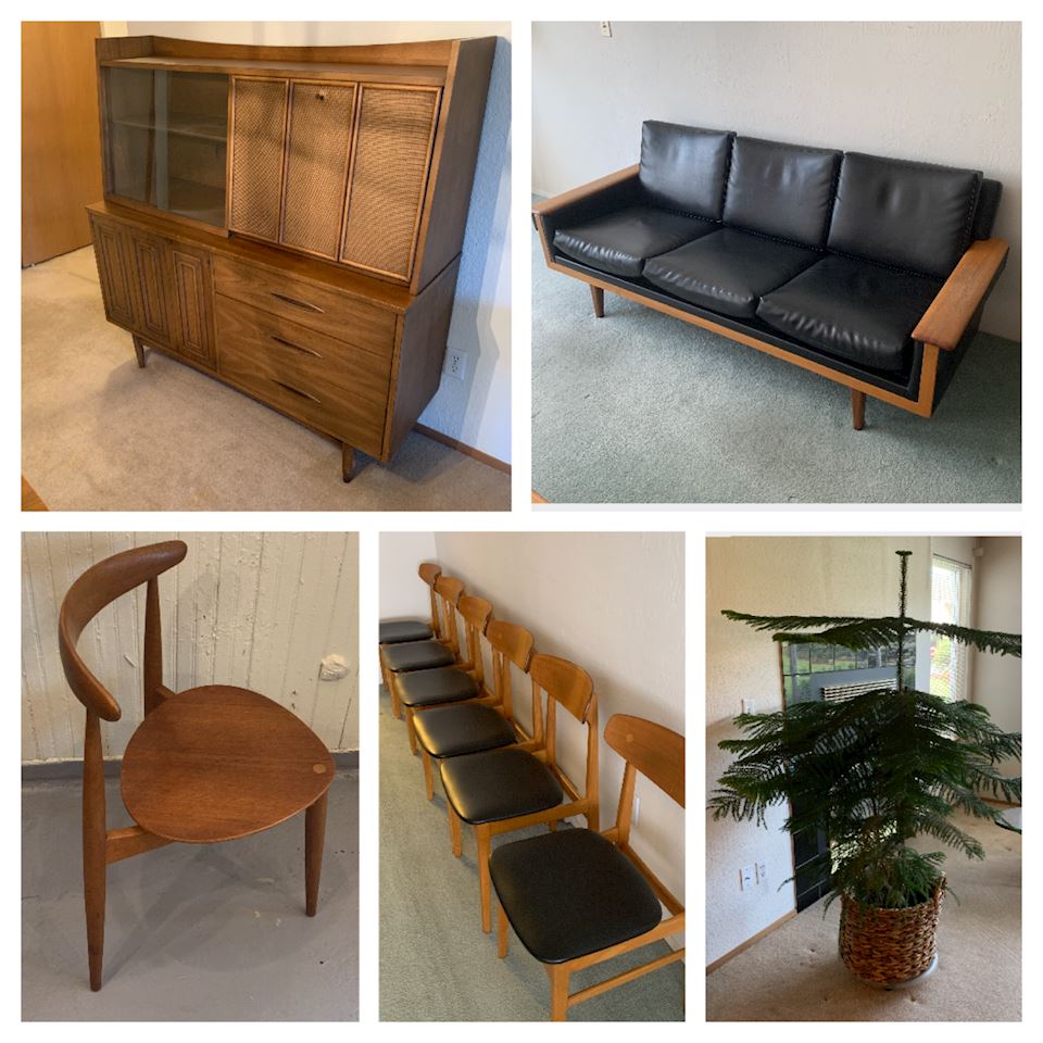Mid Century Modern Designer Furniture Estate Sale Auction ~ Easy Pick up in SODO ~ No Reserve ! MCM