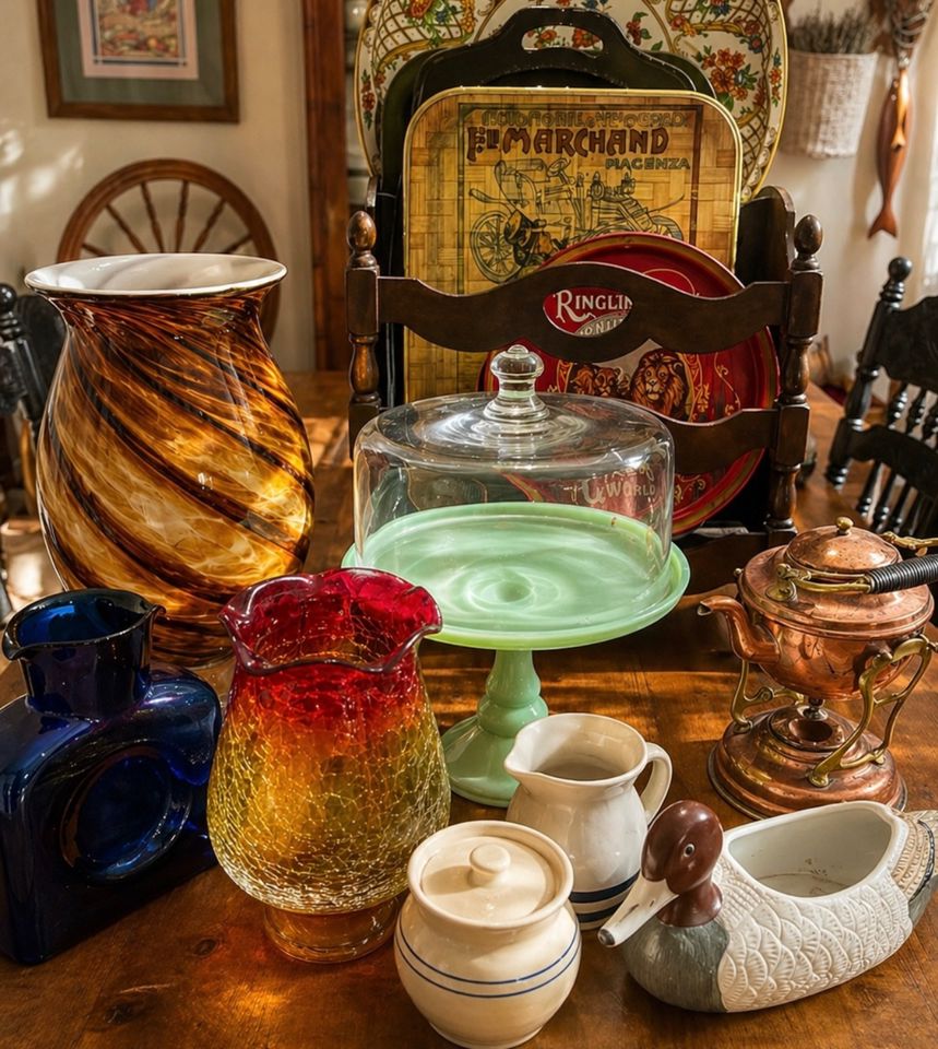 ONLINE Vintage Hunter’s Dream: Art, Brass, Blenko, Pyrex, MCM, Coca Cola