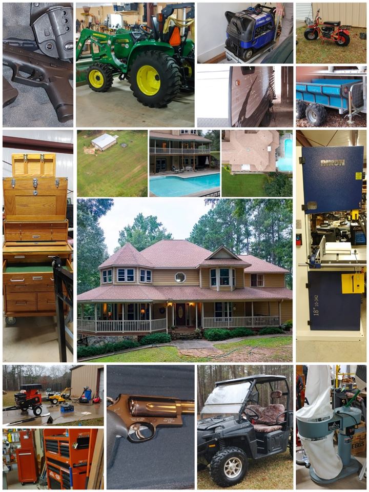 EPIC Online Estate Auction Contents Huge Home & Outbuildings! Furniture- Tractor #450+Lots To List
