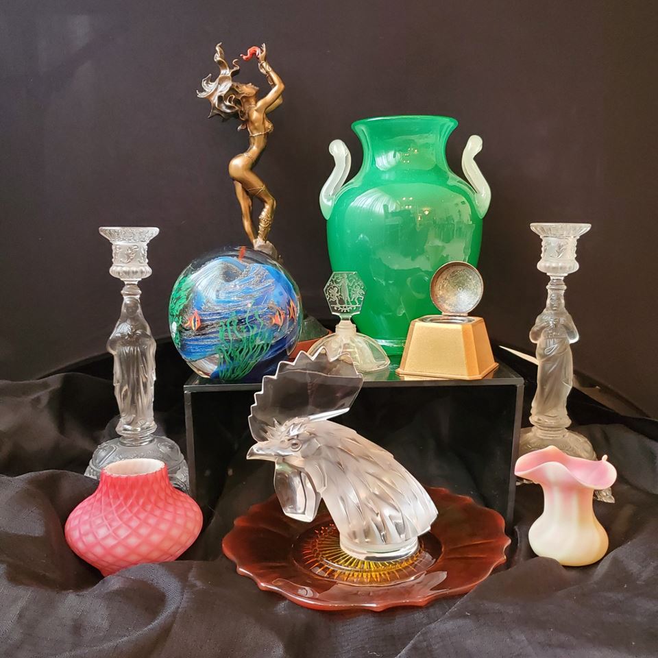 Rare Glass & Decor Collection! Steuben, Lundberg, Murano, Fenton, Lalique & More