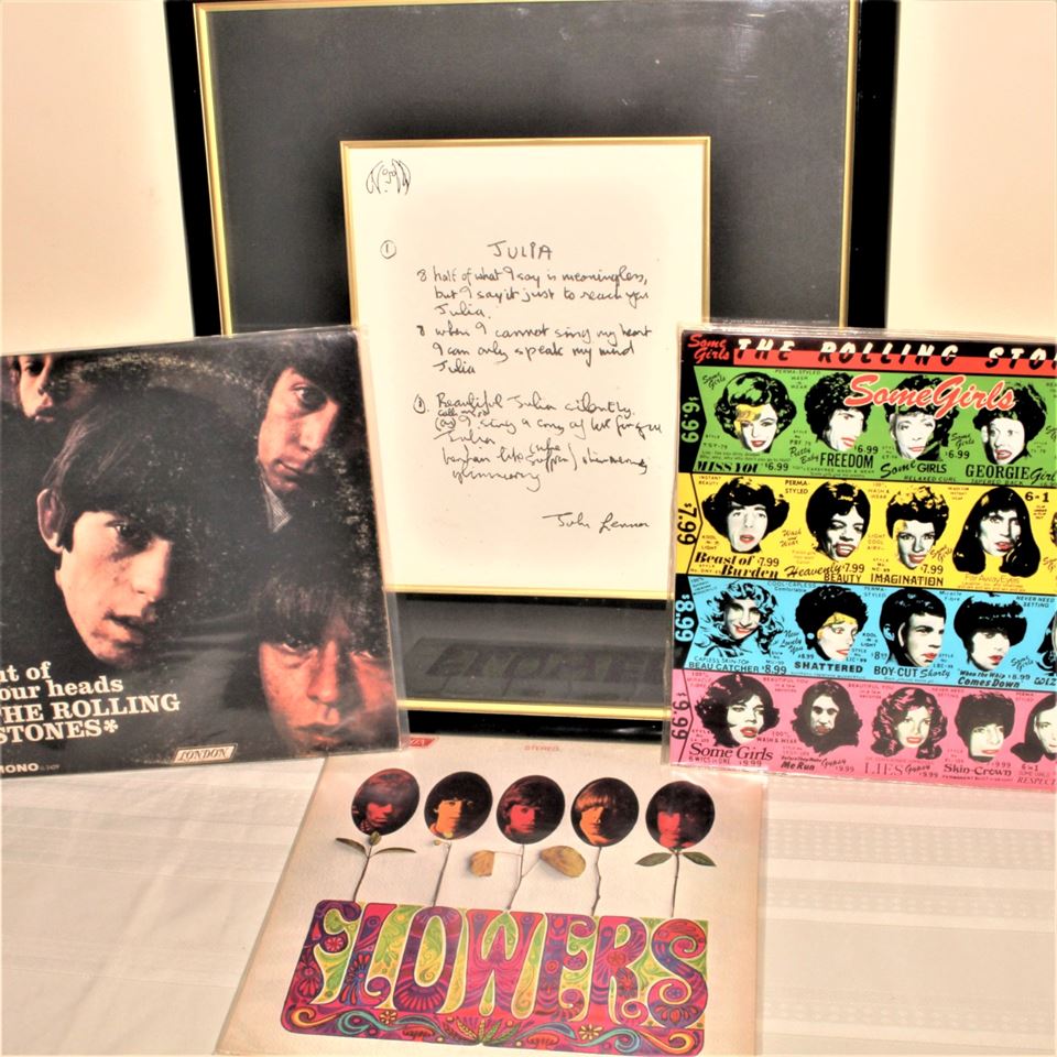 RARE! You Will Never See Again - Rock Vinyl John Lennon Lyrics MORE! South County Online Six Pence