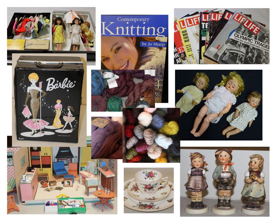 Perfect Sale for Barbie and Hummel Collectors as well as Knitters - Loads of Yarn