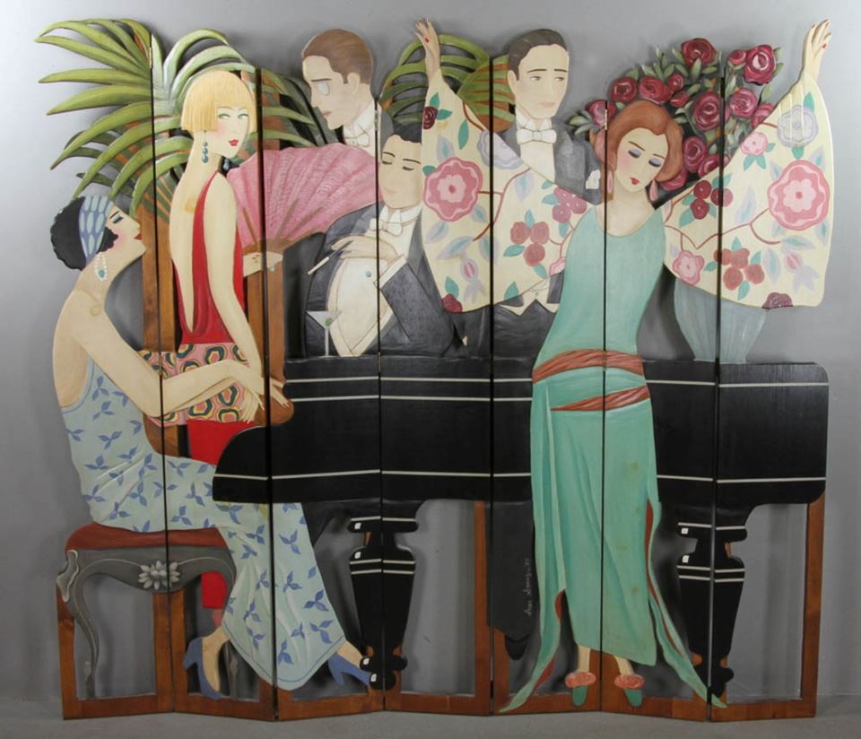 Chinese furniture, Art deco, Original painting, jewelry