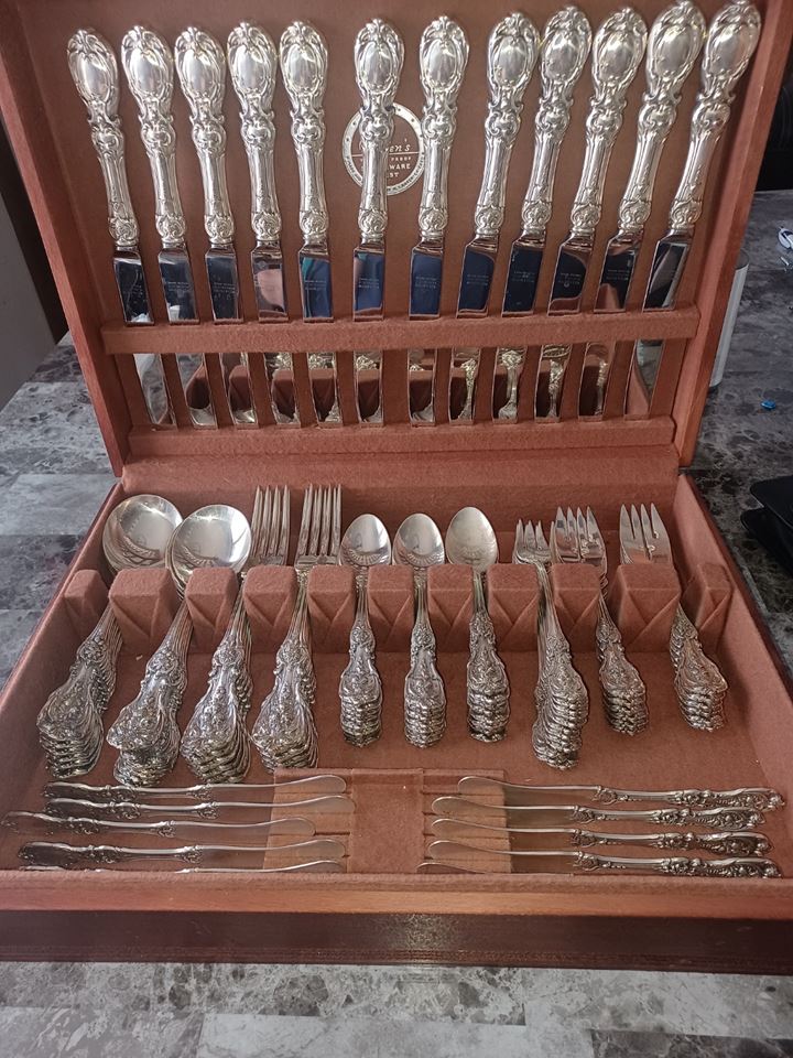 Reed & Barton 98pc Sterling Silver Silverware set
