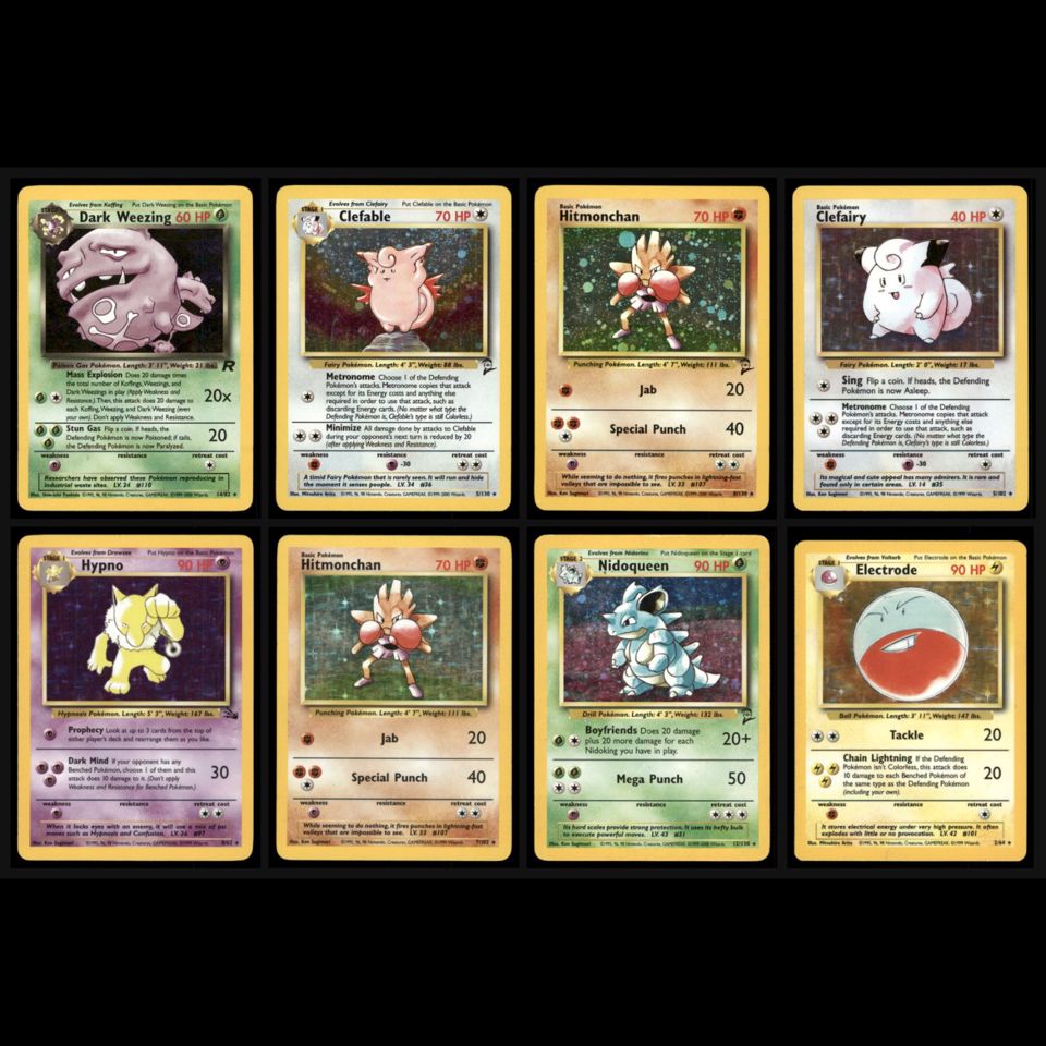 Pokemon Cards Vintage Holos