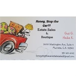 Honey Stop The Car Estate Sales Services Logo