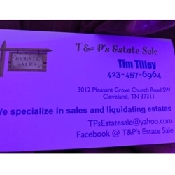 T & P's Estate Sales Logo