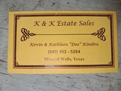 K & K Estate Sales Logo