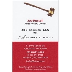 Jbe Services, LLC Dba Auctions By Maggie Logo