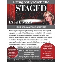 DesignsByMichelle Estates Sales As Well Logo