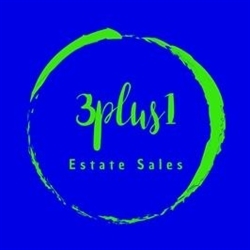 3plus1 Estate Sales LLC. Logo