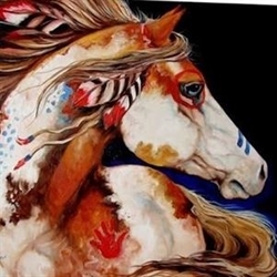The Painted Pony 64 Antiques Store Logo