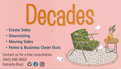 Decades Estate Sales Logo