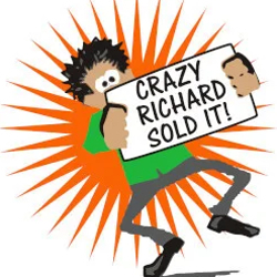 Crazy Richard Sold It Logo