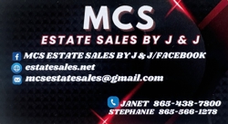 Mcs Estate Sales By J & J Logo