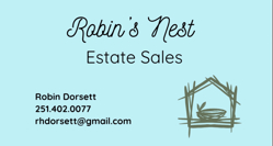 Robin's Nest Estate Sales Logo