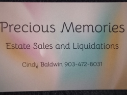 Precious Memories Estate Sales Logo