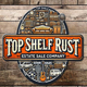 Top Shelf Rust Estate Sales Logo