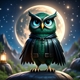 44 Green Owls Logo