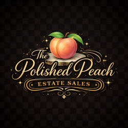 The Polished Peach Estate Sales Logo