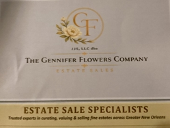 The Gennifer Flowers Company/estate Sales Logo