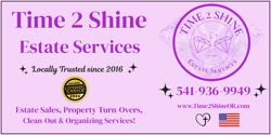 Time 2 Shine Estate Services Logo