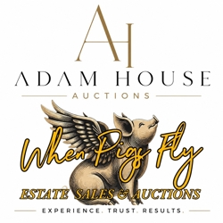 When Pigs Fly Estate, Consignment & Auctions Logo