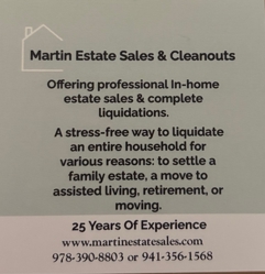 Martin Estate Sales