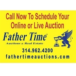 Father Time Auctions and Real Estate Logo