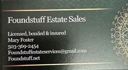 Foundstuff Estate Sales & Appraisals Logo